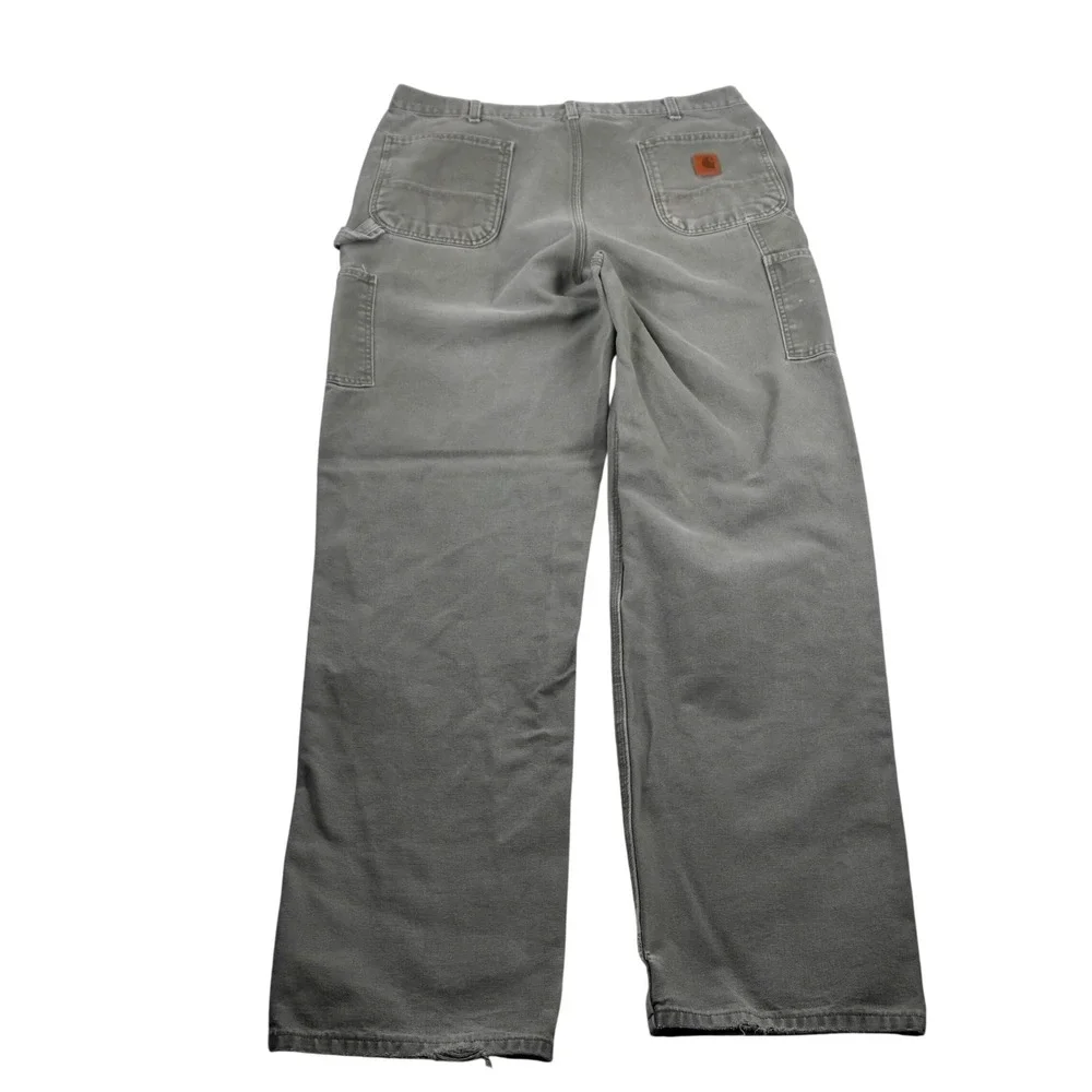 Carhartt Loose Original Fit Faded Utility B11 Duck Canvas Carpenter Pants 36x35